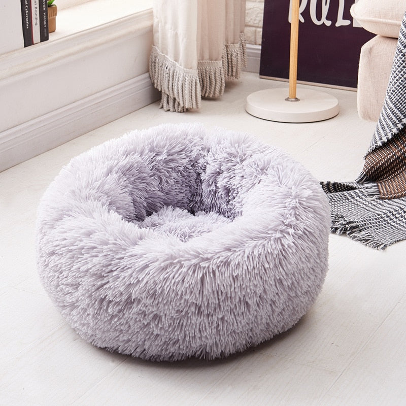 #1 Anxiety Reducing Dog Bed - Made of Soft Warm Fabric and Long Plush
