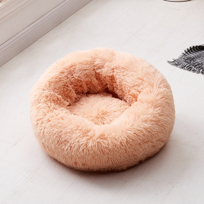 #1 Anxiety Reducing Dog Bed - Made of Soft Warm Fabric and Long Plush