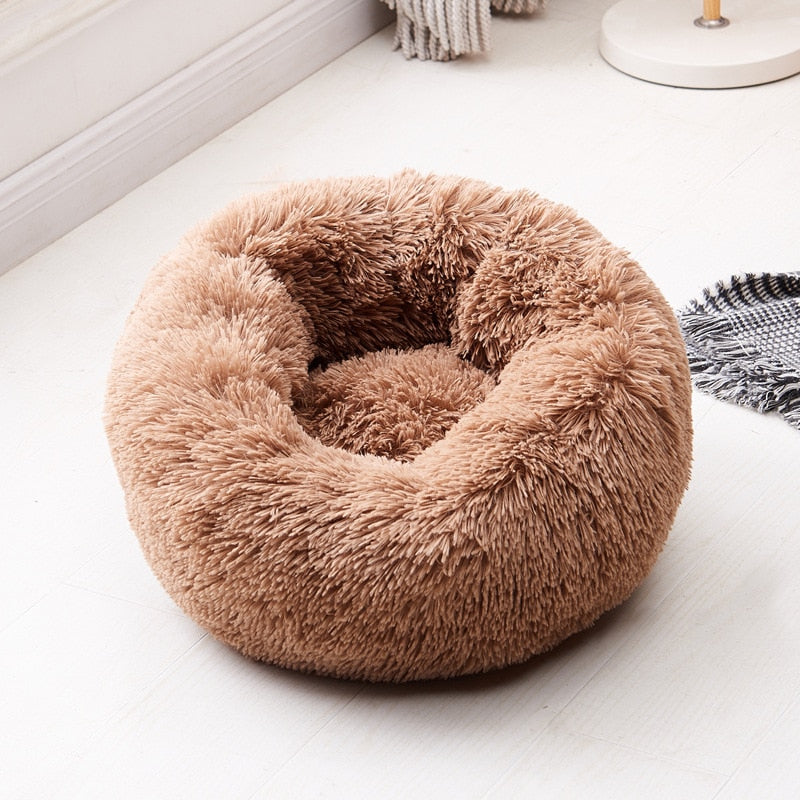 #1 Anxiety Reducing Dog Bed - Made of Soft Warm Fabric and Long Plush