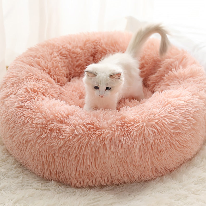 #1 Anxiety Reducing Dog Bed - Made of Soft Warm Fabric and Long Plush