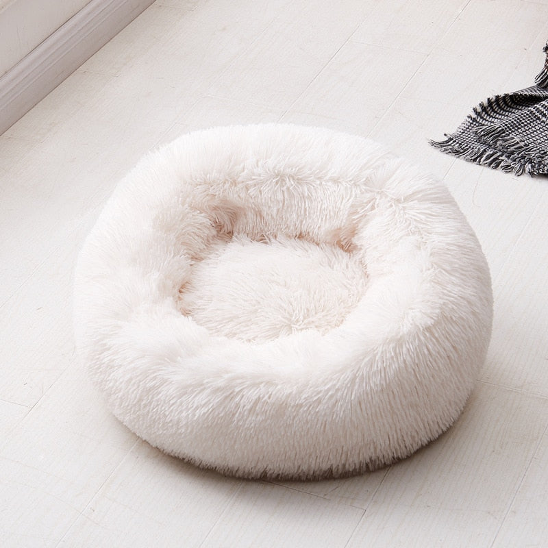 #1 Anxiety Reducing Dog Bed - Made of Soft Warm Fabric and Long Plush