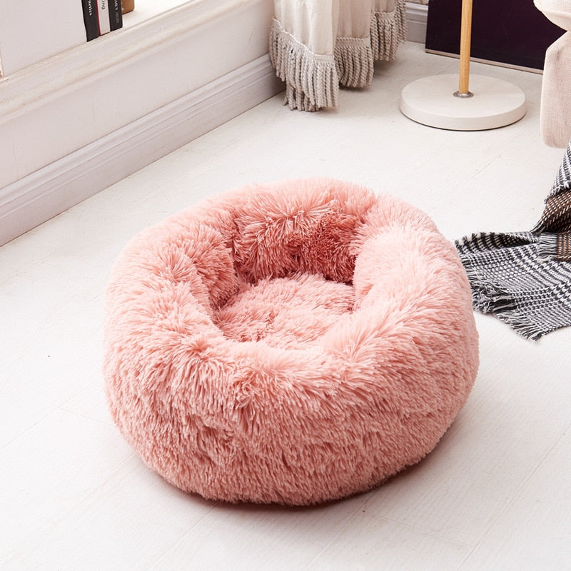 #1 Anxiety Reducing Dog Bed - Made of Soft Warm Fabric and Long Plush