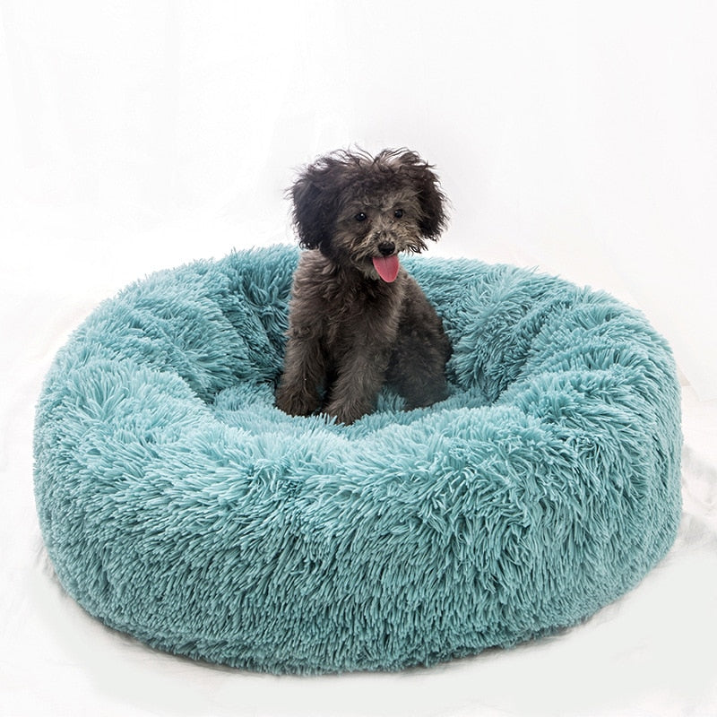#1 Anxiety Reducing Dog Bed - Made of Soft Warm Fabric and Long Plush